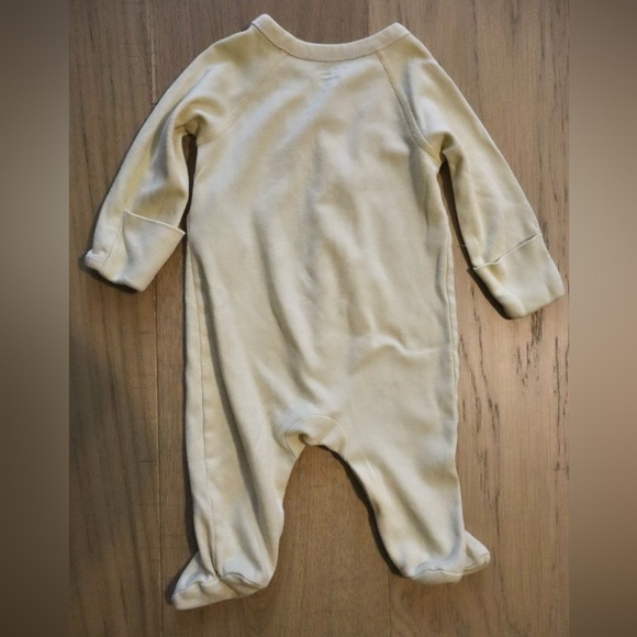 Ralph Lauren Light Yellow Footed Onesie - Picture 2 of 4